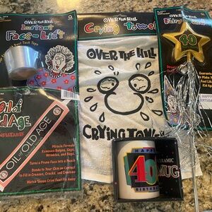 Vintage 40th Birthday party favors and gifts lot